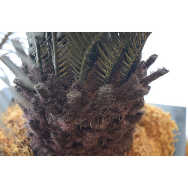 1970s Artificial Palm in Floor Planter For Sale - Image 5 of 5