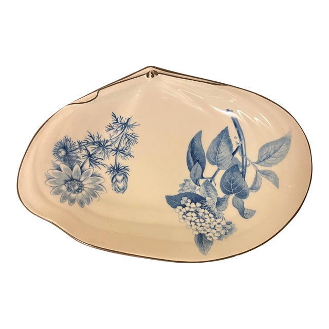 Antique 19th Century Wedgwood Creamware Clam Shell Platter For Sale