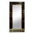 Modern Italian Designer Black Glass and Polished Brass Mirrors For Sale