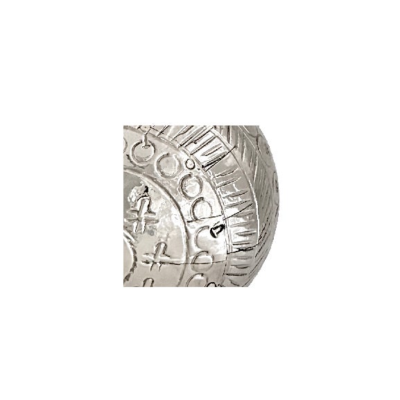 Silver Late 19th-Century French Artisan Hand-Engraved Maillechort Pétanque Boules, Set of 3, Euc For Sale - Image 8 of 8