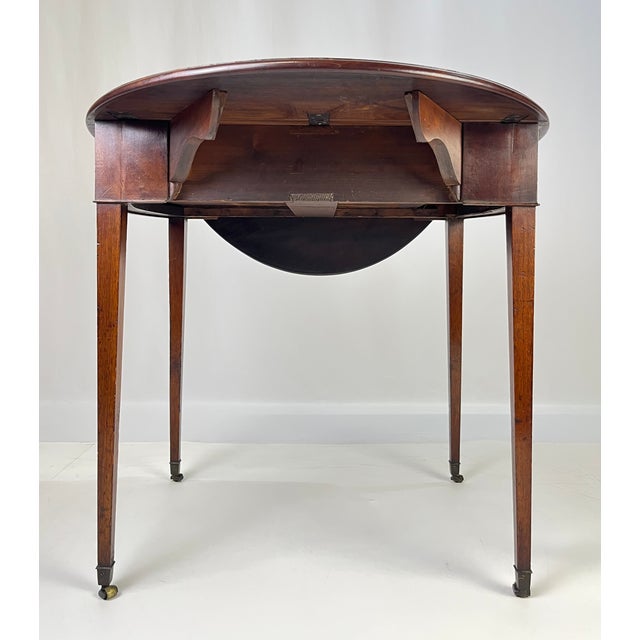 Early 19th Century Period Georgian Mahogany Pembroke Table With Banded Edge For Sale - Image 13 of 18
