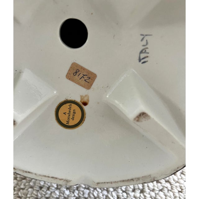 Hollywood Regency Mid 20th Century Italian Mottahedeh Porcelain Large Owl For Sale - Image 3 of 13