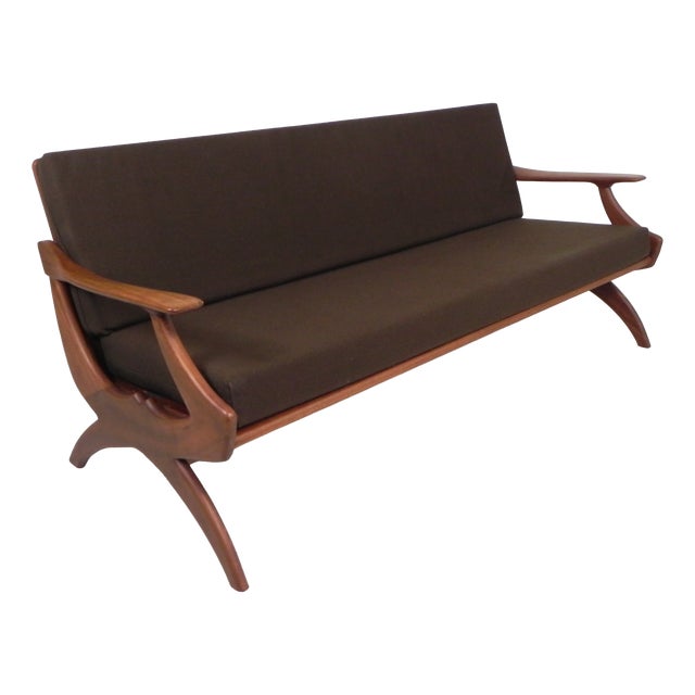 Teak Three-Seater Sofa from De Ster Geldermalsen, Gelderland, 1960s For Sale