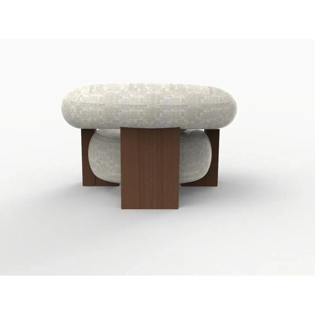 Contemporary Cassette Armchair in Kolymbetra Beige and Smoked Oak by Alter Ego for Collector For Sale - Image 3 of 4