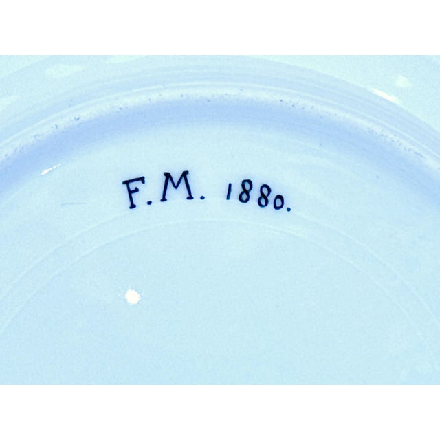 Antique Limoges Cabinet Plate Collection, 1880 - 1882, Set of 8 For Sale - Image 10 of 16