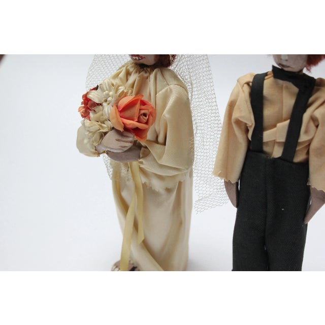 Outsider Art Hand-Carved "Shotgun Wedding" Tableau For Sale - Image 11 of 13