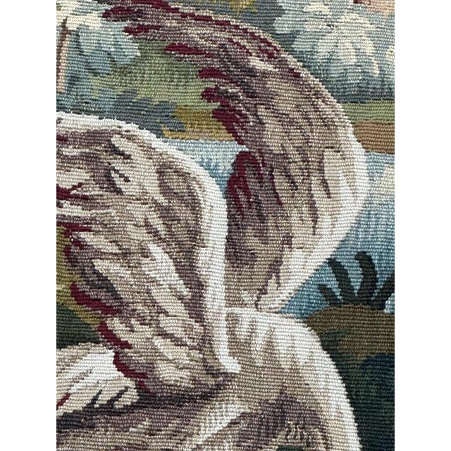 Mid-Century Modern French Handwoven Aubusson Tapestry, 1940s For Sale - Image 13 of 18