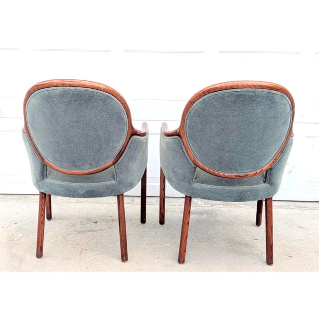 1970s Set of 7 Ward Bennett for Brickel Associates Ash Dining Chairs, 3 Designs For Sale In Los Angeles - Image 6 of 11