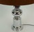 Large Table Lamp in Chrome Base and Brown Velvet Lampshade from Aro-Leuchten, 1970s For Sale - Image 4 of 12