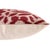 2020s Ruby Red & Ivory Ikat Velvet Lumbar Pillow 16x24 | Classic Statement Luxury For Sale - Image 5 of 9