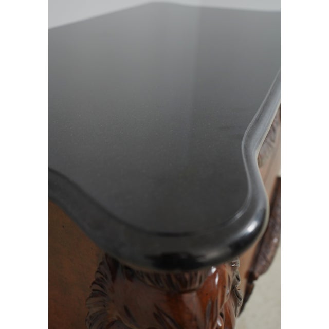 Regency Style Marble Top Lion Head Chest For Sale - Image 11 of 17