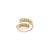 Green Natural 2 Ct Emerald Open Face Diamond Chic Cocktail Ring Size 8 in 14k Gold For Sale - Image 8 of 14