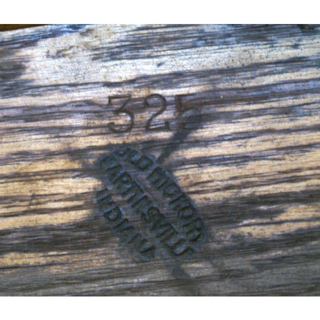 1940s Antique Old Hickory Adirondack Log & Oak Dining Table Extenders Signed 1 For Sale - Image 11 of 12