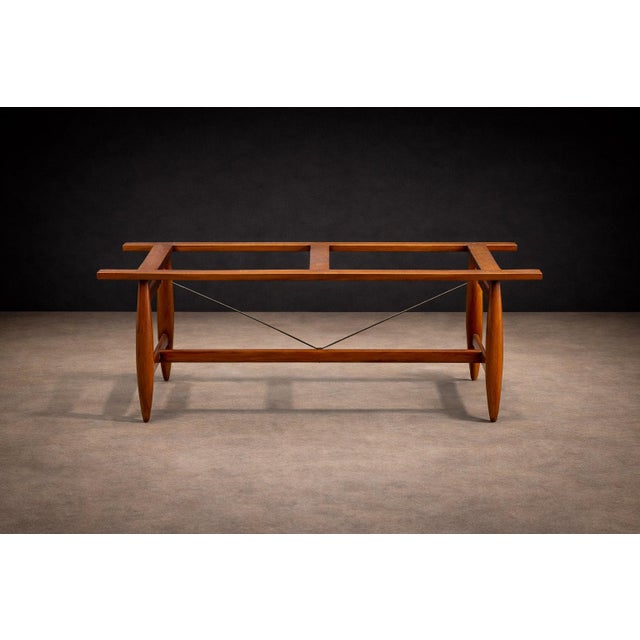 1950s Sergio Rodrigues “Burton” Dining Table in Freijó & Polished Black Stone, Brazil, 1958 — Lot 702 For Sale - Image 5 of 14