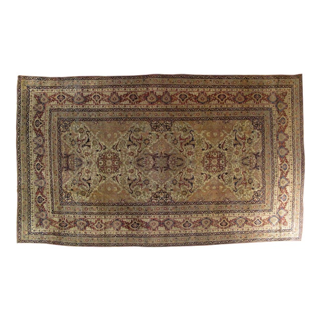 1910's Antique Persian Kermanshah Palace Carpet , 10'9 X 18'2 For Sale