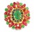 Magnificent Estate 22K/18K Yellow Gold Ruby, Emerald, and Sapphire Ring. This exquisite ring brings together the rich hues...