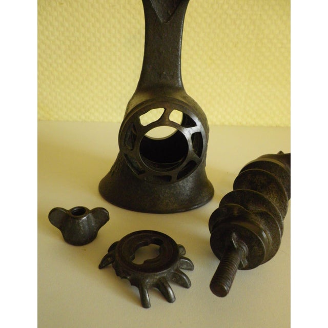 Antique Cast Iron Meat Grinders from Landers, Frary & Clark and Perfection, Set of 2 For Sale - Image 6 of 18