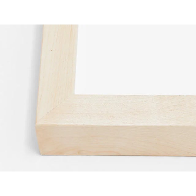 Paper Pair of Sage Green, Pale Pink and Peach Abstract Art Prints | Set of 2, 36 X 36 Prints in Wood Frames For Sale - Image 7 of 7