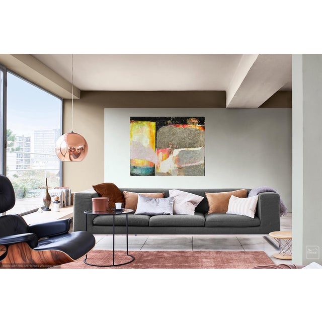 Original Mixed Media Abstract Painting " the Space Between" by Sonia Gold For Sale - Image 16 of 16