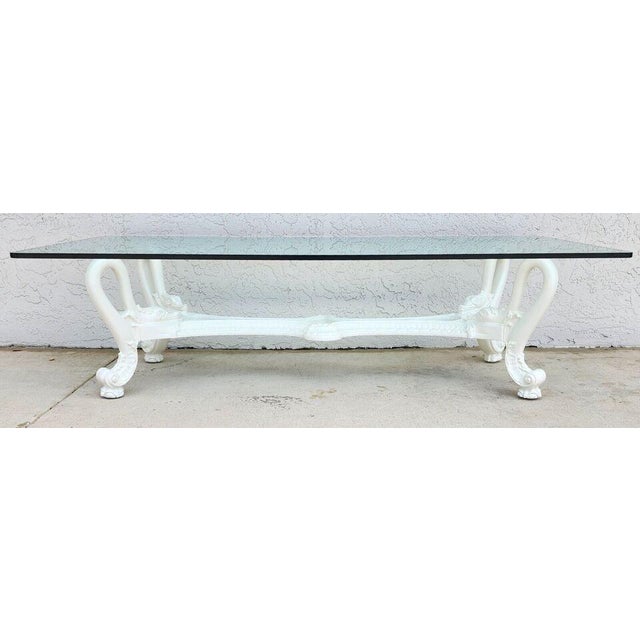 Mid Century French Swan Coffee Table For Sale - Image 4 of 12