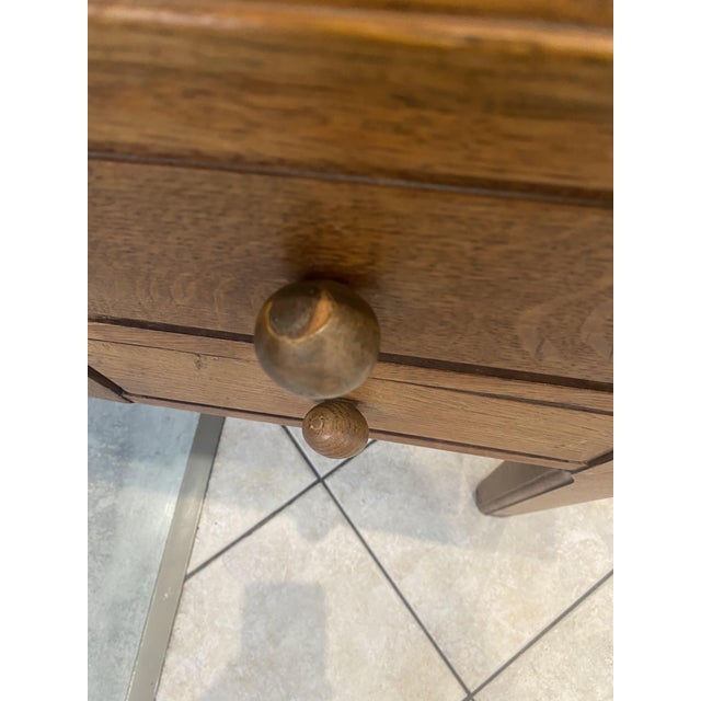 Five-Drawer Desk in Oak, 1950 For Sale - Image 17 of 18