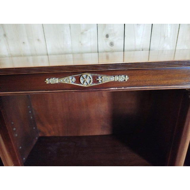 Low Empire Style Mahogany Bookcase For Sale - Image 10 of 11