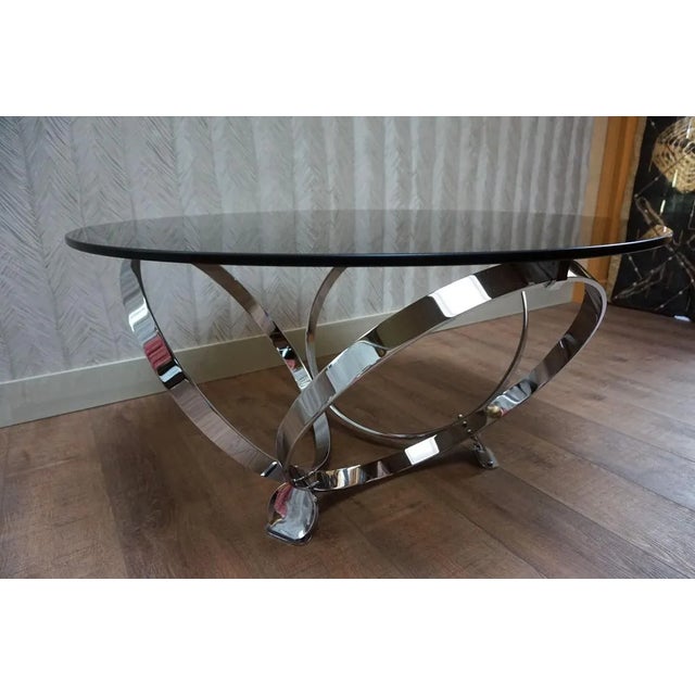 Mid-Century Space Age Round Coffee Table by Knut Hesterberg, 1960s For Sale - Image 12 of 12