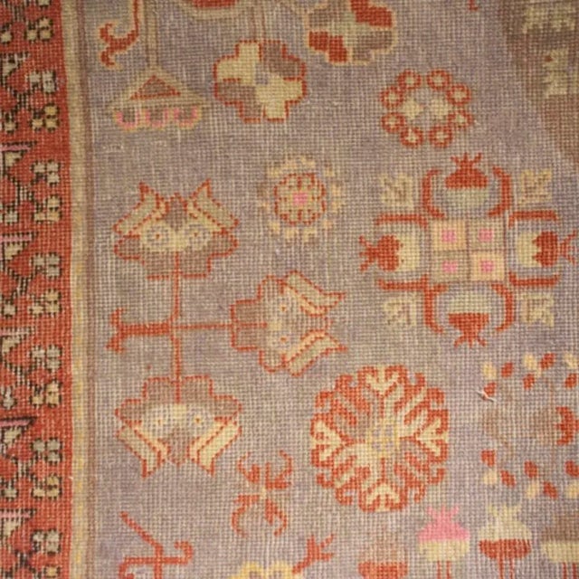 Tribal Early 20th Century Central Asian Khotan Carpet For Sale - Image 3 of 3