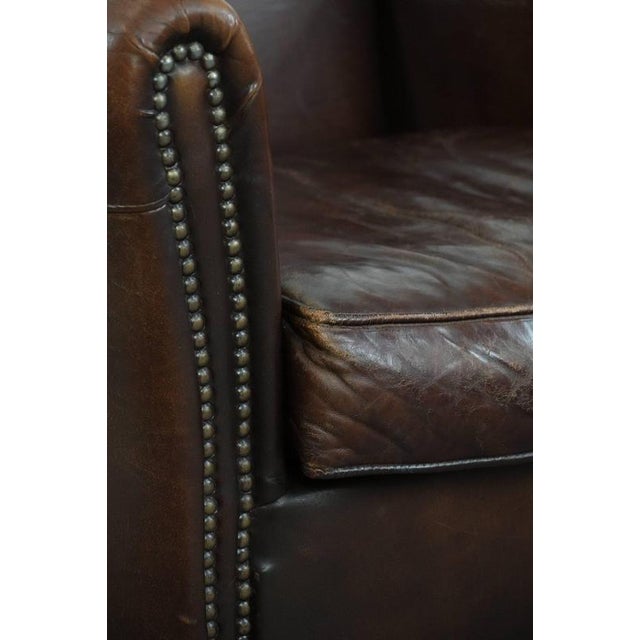 Vintage Armchair in Sheepskin For Sale - Image 11 of 16