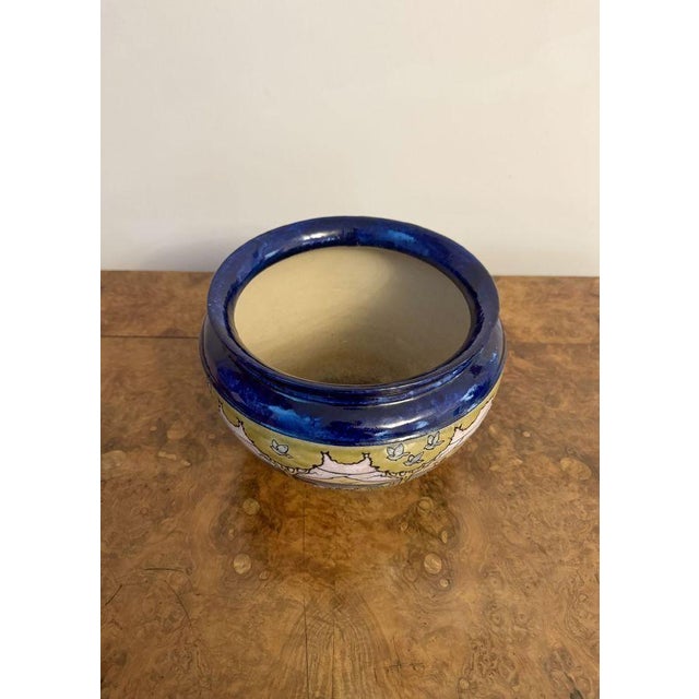 Vintage Stoneware Jardiniere from Royal Doulton, 1920 For Sale - Image 4 of 7