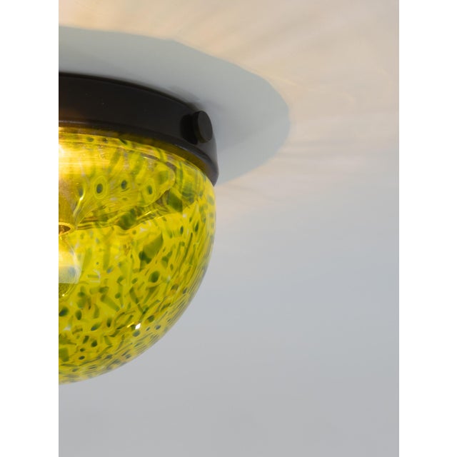 Green Yellow Glicine Ceiling Lamp by Gae Aulenti for Vistosi, 1970s For Sale - Image 8 of 9