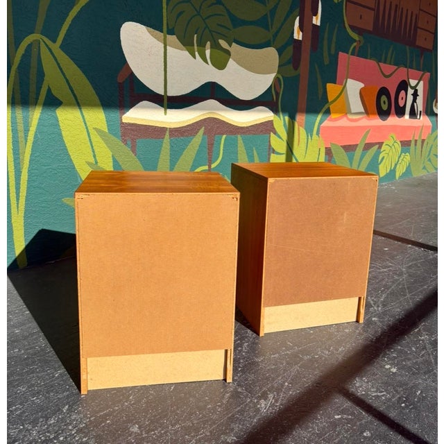 Danish Teak Nightstand Pair For Sale In Tampa - Image 6 of 7