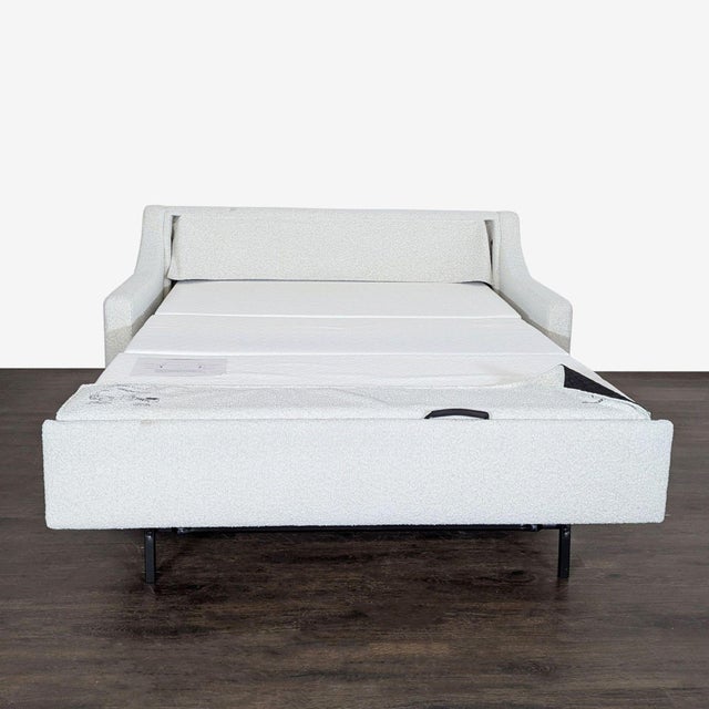 2020s American Leather Perry Modern Sleeper Sofa With Fold-Out Bed - Light Fabric For Sale - Image 5 of 11