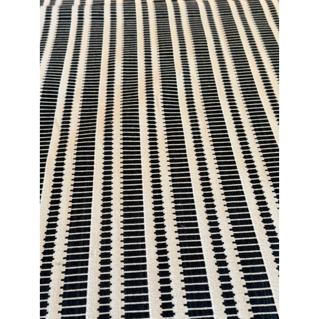 2020s Zak + Fox Oyo Cotton Hand Woven Stripe Fabric 2 Yards No. Zfoy-01 For Sale - Image 5 of 6