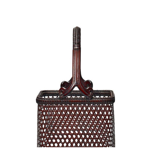 Japanese Bamboo Basket Ikebana by Tanabe Chikuunsai II For Sale - Image 15 of 18