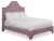 Modern Nadine California King Headboard, Plum Linen For Sale - Image 3 of 5