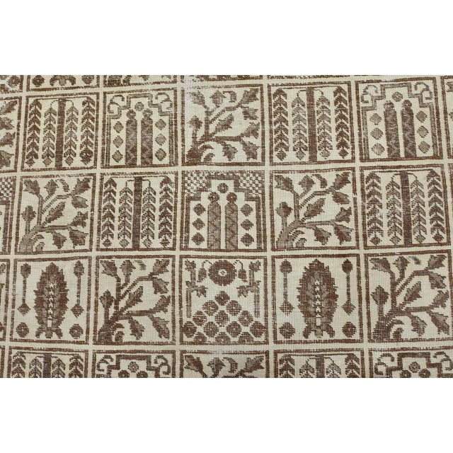 Bakhtiari Rug 6’9” X 8’10” Ivory Wool Vintage Distressed Hand-Knotted Carpet For Sale In Philadelphia - Image 6 of 15