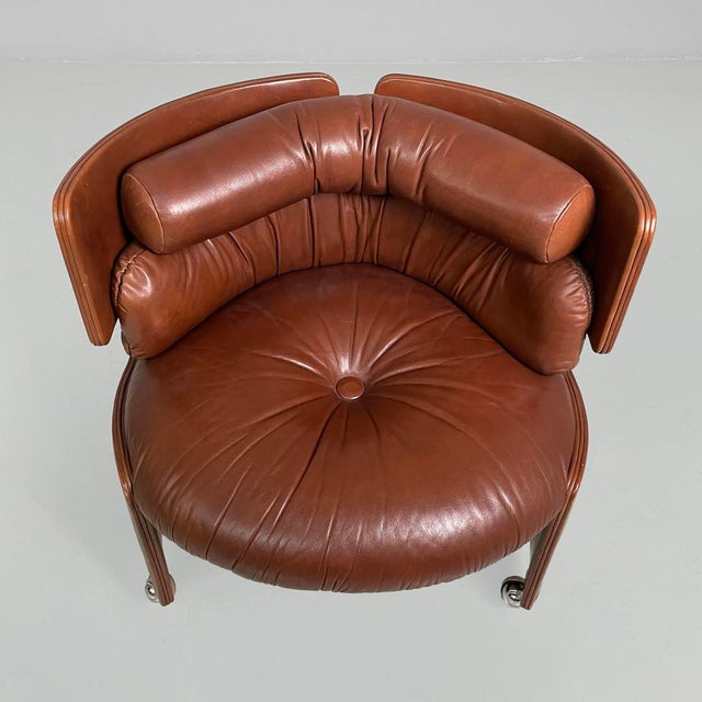 Mid-Century Modern Italian Armchair by Luigi Massoni for Poltrona Frau, 1960s For Sale - Image 11 of 18