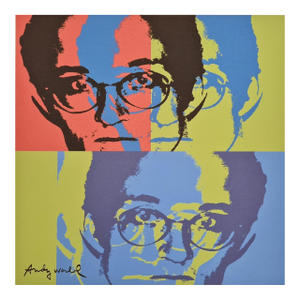 After Andy Warhol, Keith Haring, 1980s, Lithograph Reproduction Print