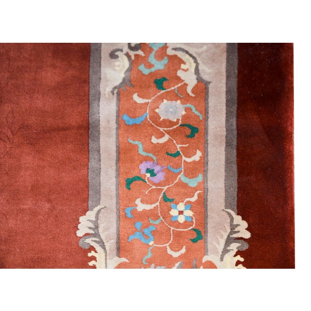 20th Century Red Chinese Art Deco Rug For Sale - Image 9 of 13