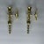 1970s Solid Brass Candle Sconces- a Pair For Sale - Image 5 of 7