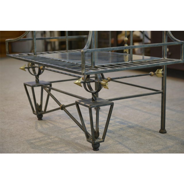Vintage Wrought Iron Shelf, 1950s For Sale - Image 3 of 12