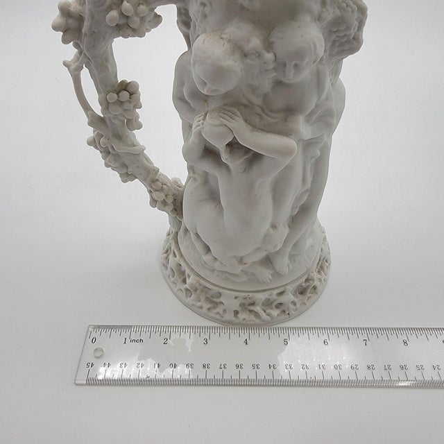 Antique 19th Century French Jouhannaud Dubois Bacchanal Parian Ware Pitcher For Sale - Image 10 of 10