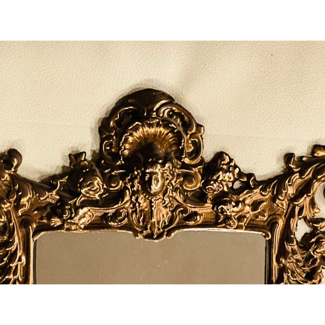 Late 19th Century Bradley & Hubbard Victorian Pierced Brass Wall Mirror No. 3564 – Ornate American Aesthetic Movement Mirror For Sale - Image 4 of 6