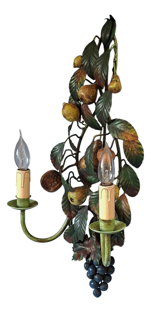Metal Fruit Wall Light, 1970s