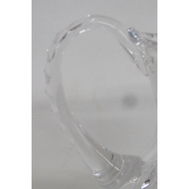 Mid 20th Century Queen Lace Blown Cut Glass Lead Crystal Pitcher Round Bowl Shape Bohemia For Sale - Image 18 of 18