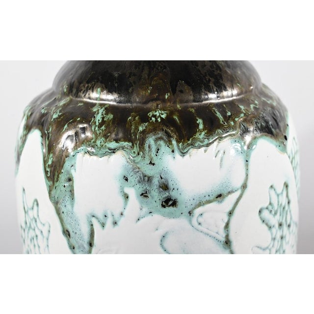 Les Pélicans Vase by L. Alaurent, 1950 For Sale - Image 12 of 18