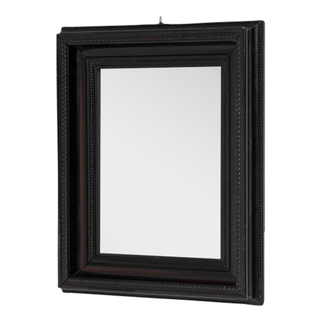 Mid 20th Century France Neoclassical Black Wood Mirror For Sale