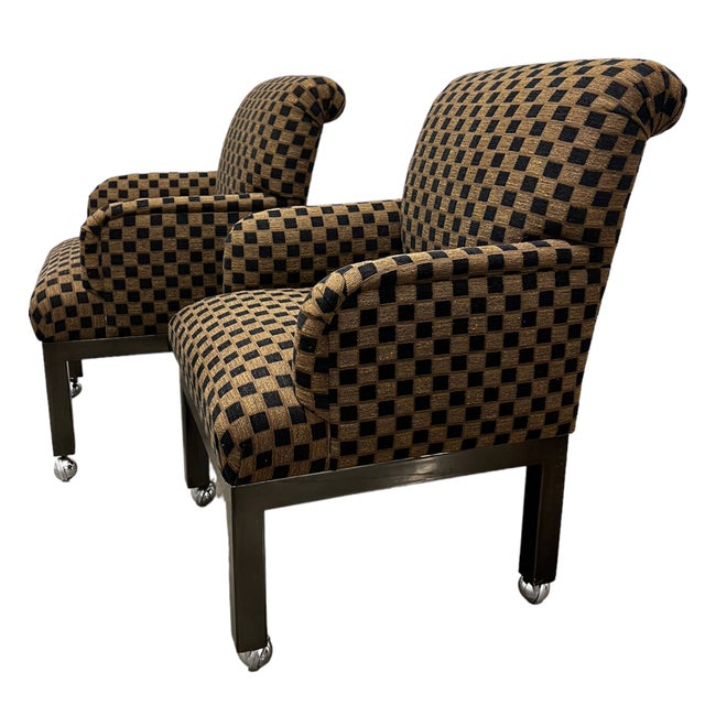 Contemporary 1990s The "Grid" Lounge Chairs | a Pair For Sale - Image 3 of 13