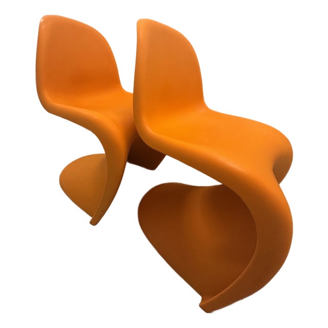Vintage, Post Modern 1990s Pantonstolen (Vernor Panton) Chair Pair (2) For Sale